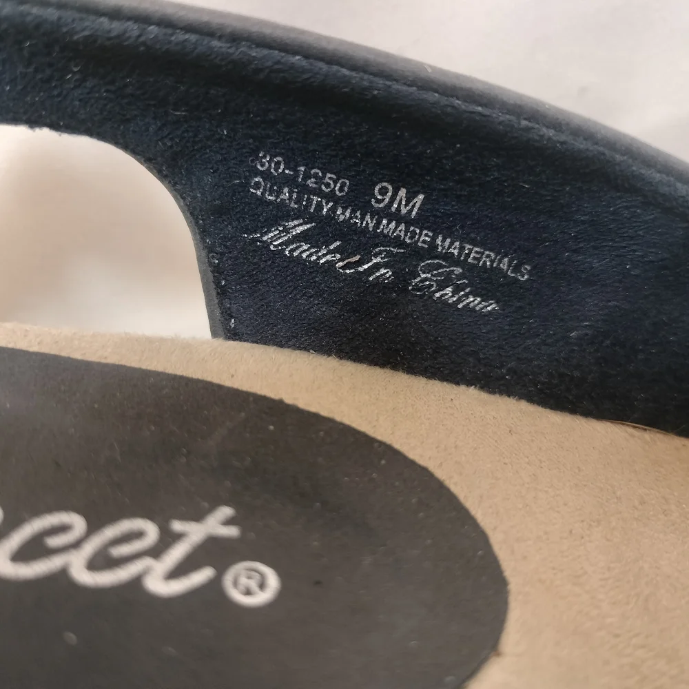 Easy Street Maureen Espadrille Slingback Sandals‎ (Navy)